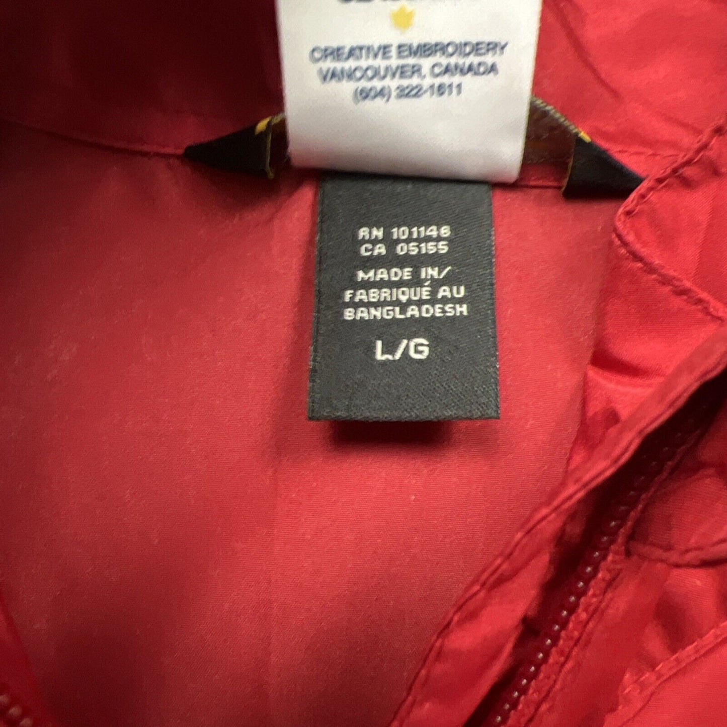 North End Core 365 Womens Red Full Zip Spray jacket Size Large