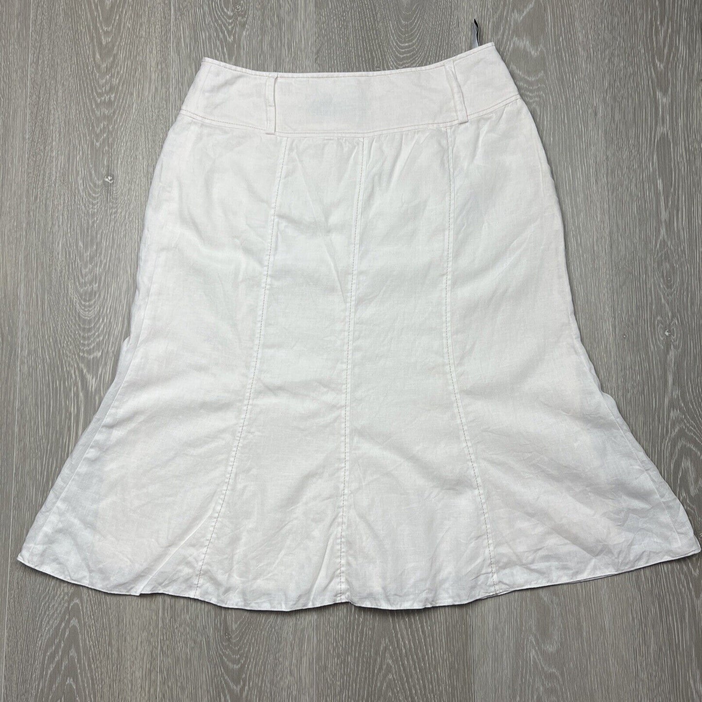 Gerry Weber Tulip White Linen Skirt Size 38