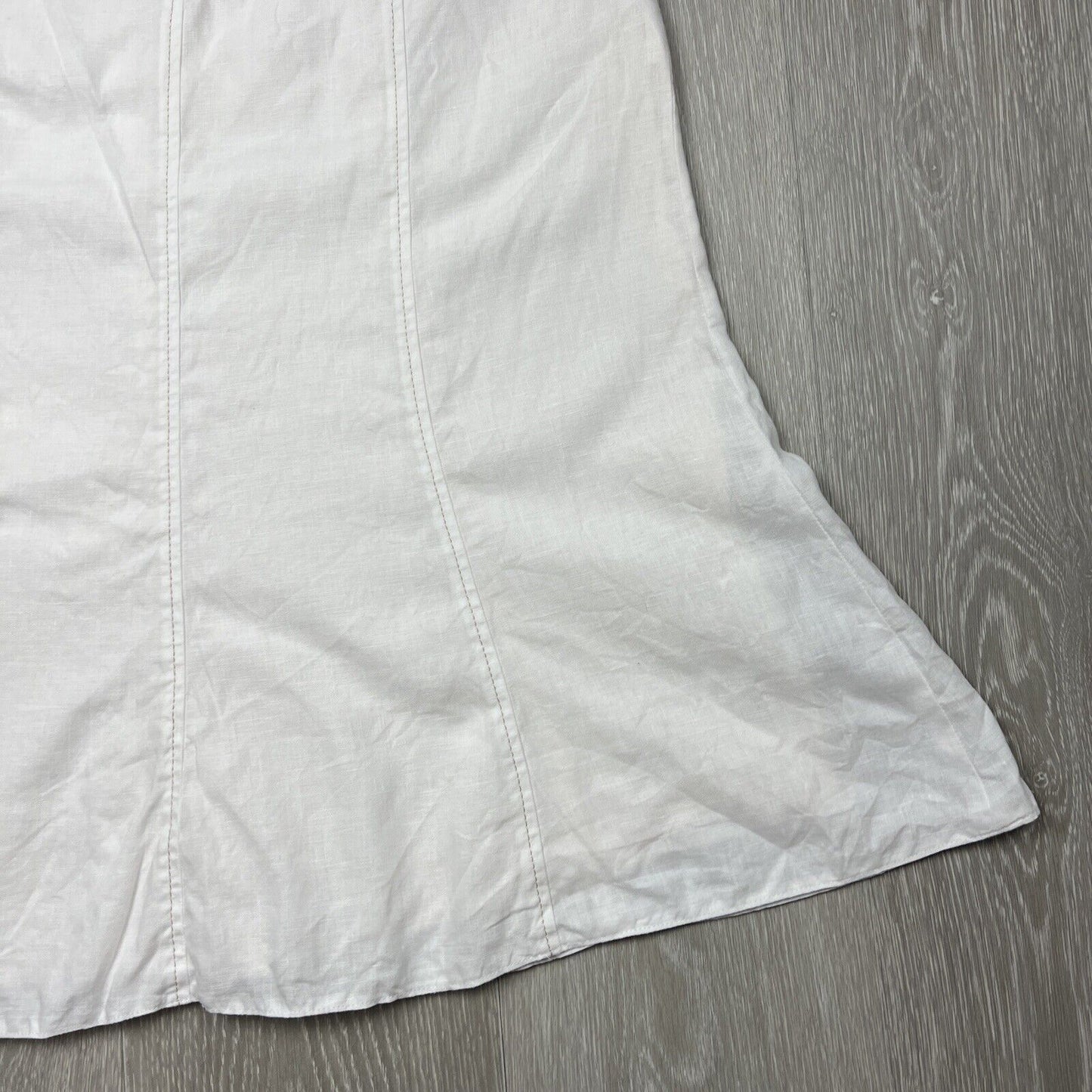 Gerry Weber Tulip White Linen Skirt Size 38