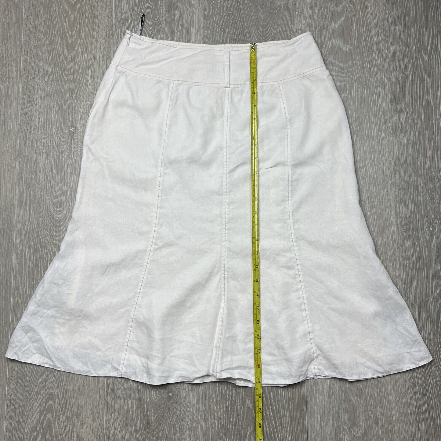 Gerry Weber Tulip White Linen Skirt Size 38