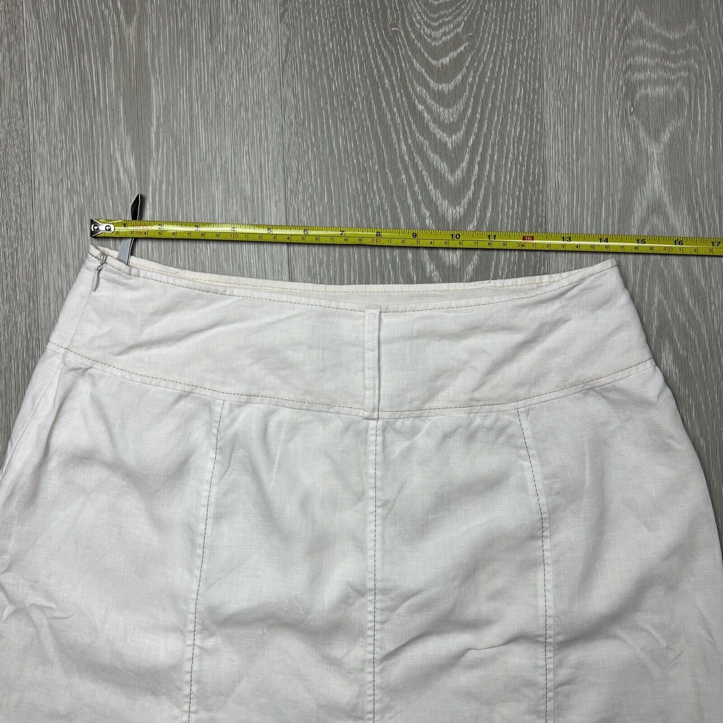 Gerry Weber Tulip White Linen Skirt Size 38