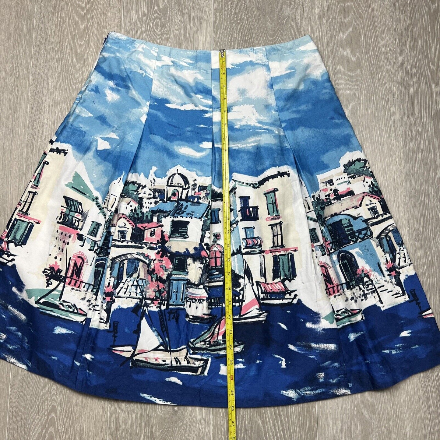 Charter Club Womens Mederterainian Print Skirt Size 8