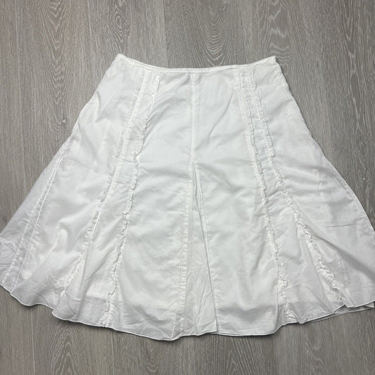 Equus Womens White A-Line Skirt Size 12