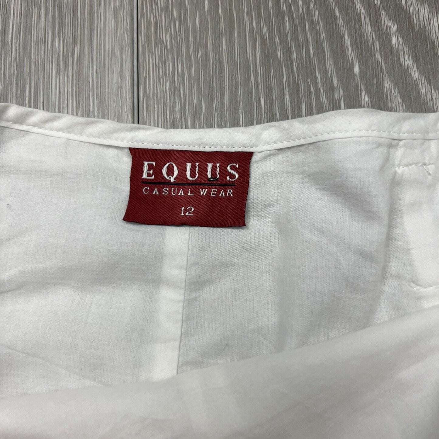 Equus Womens White A-Line Skirt Size 12