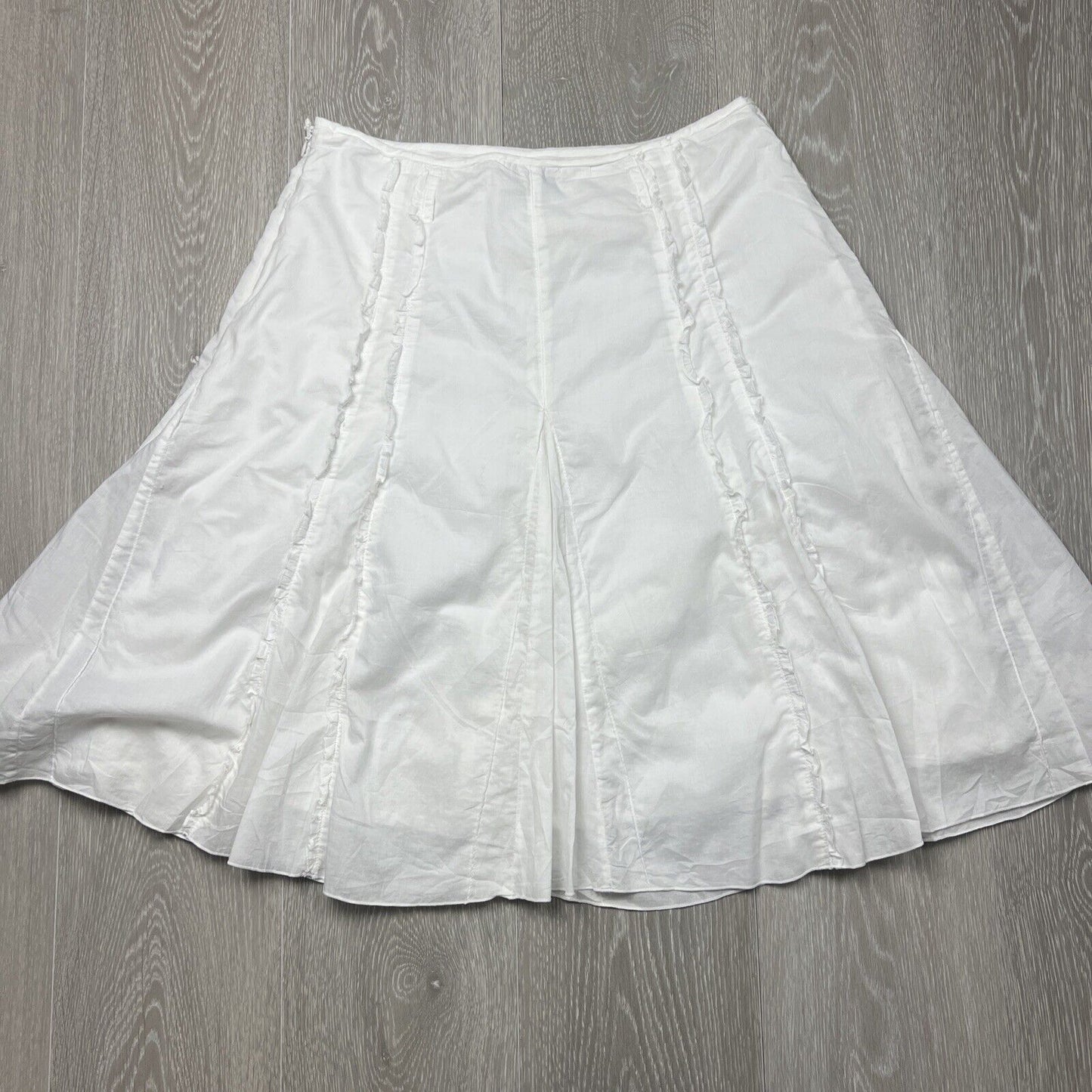 Equus Womens White A-Line Skirt Size 12