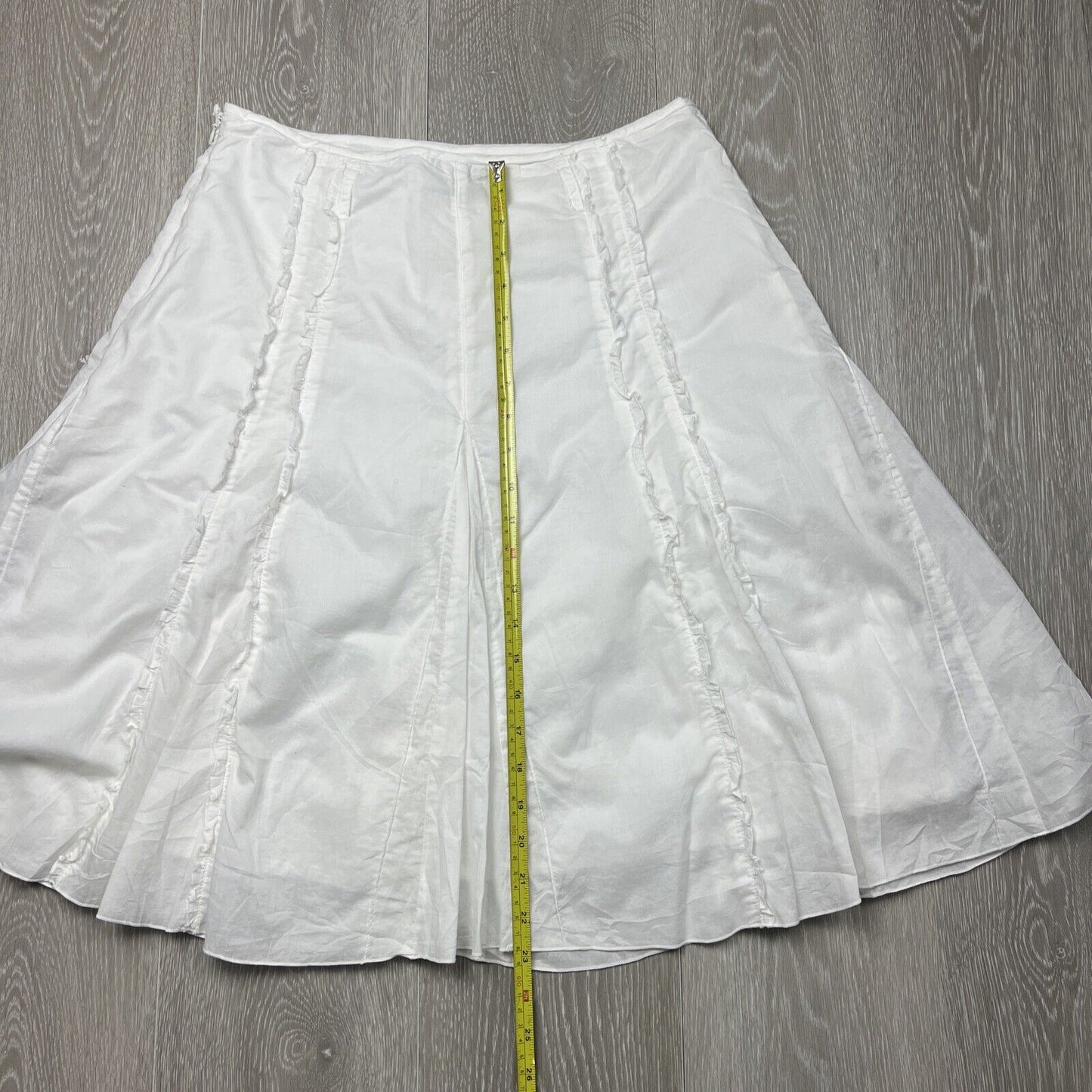 Equus Womens White A-Line Skirt Size 12