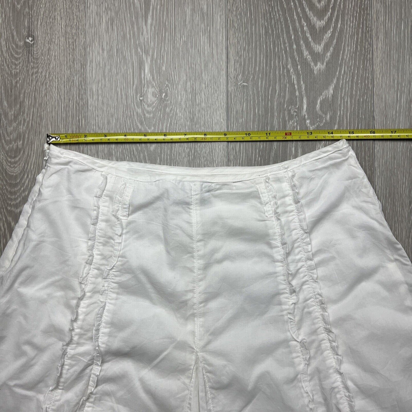 Equus Womens White A-Line Skirt Size 12