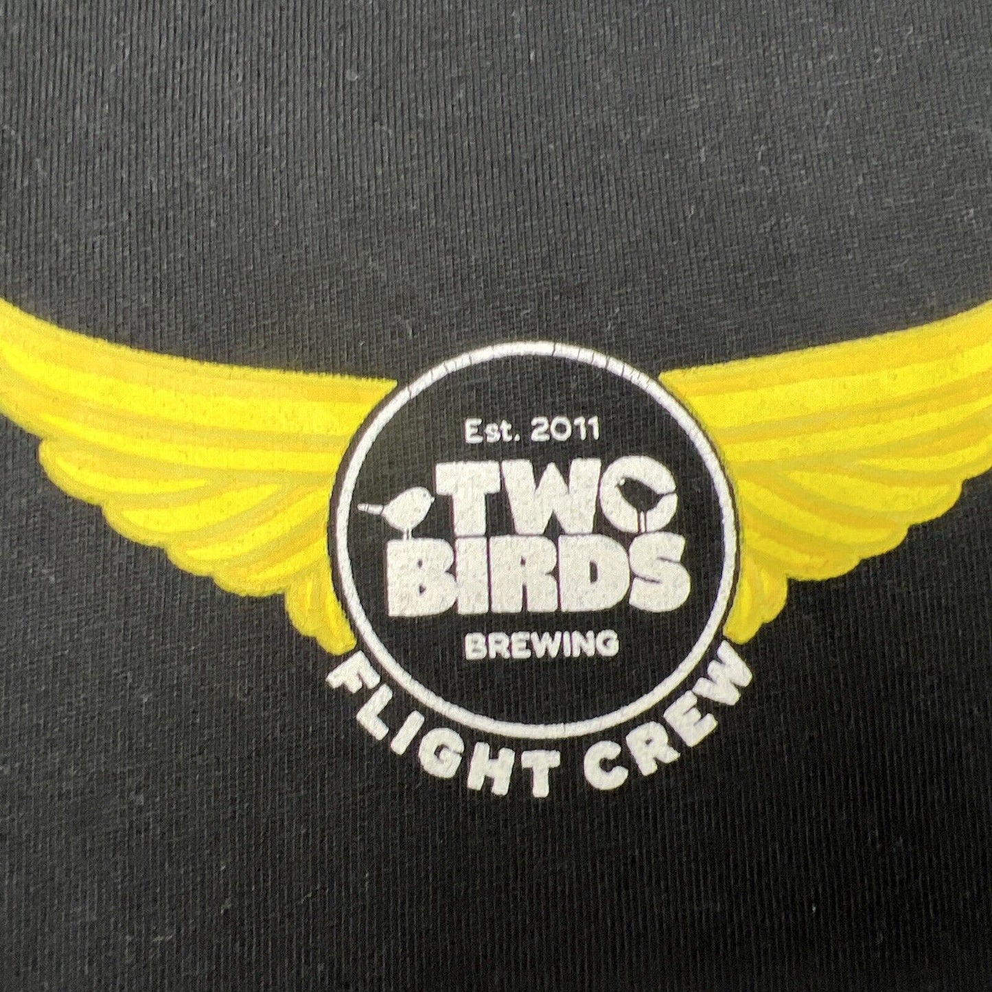 Two Birds Brewing Flight Crew Mens Beer T-Shirt Size XL