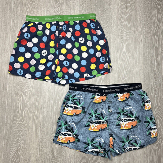 Peter Alexander Mens Sleep Shorts Size Large (2 Pairs)