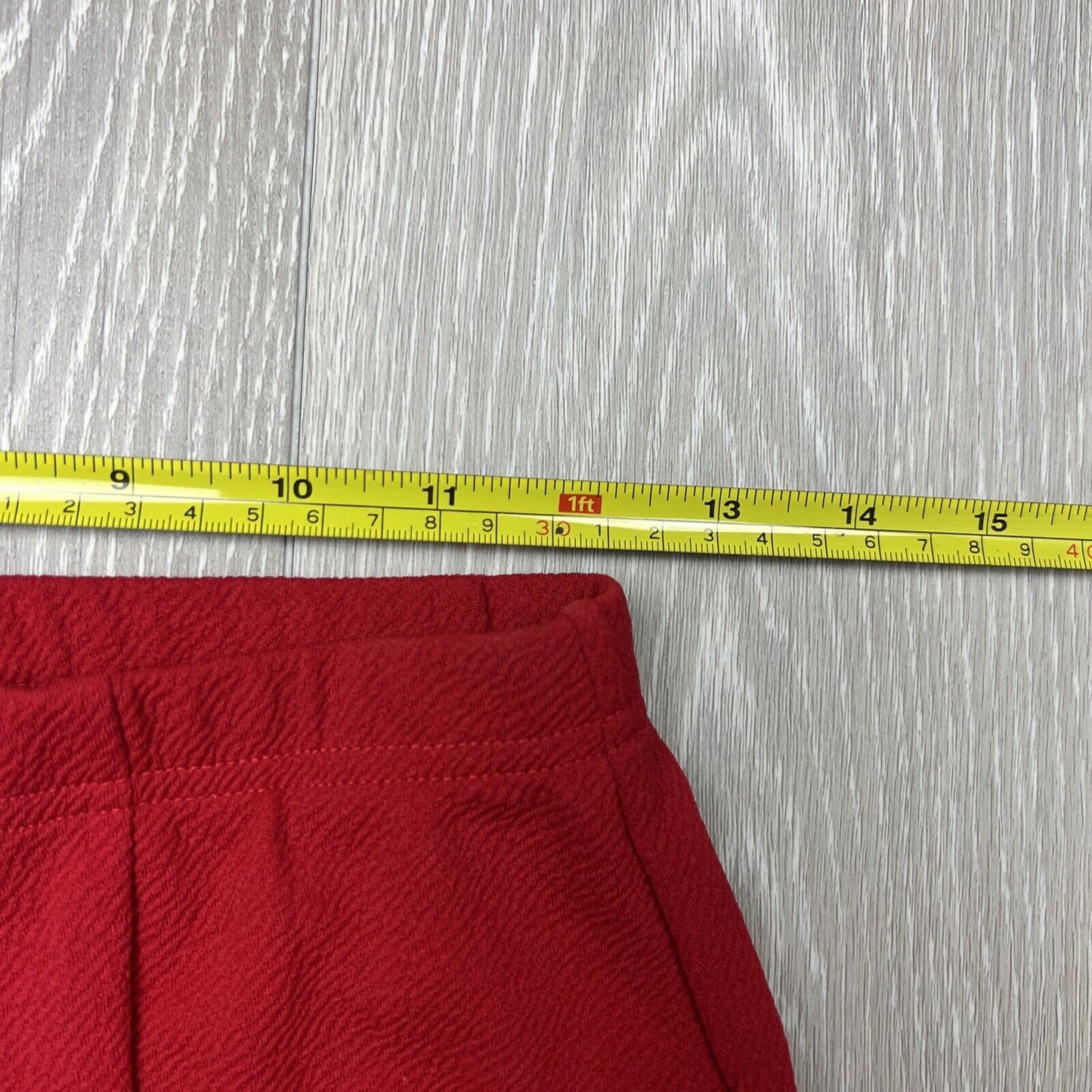 PRETTYLITTLETHING Womens Red Slit Mini Skirt Size 10 (New)