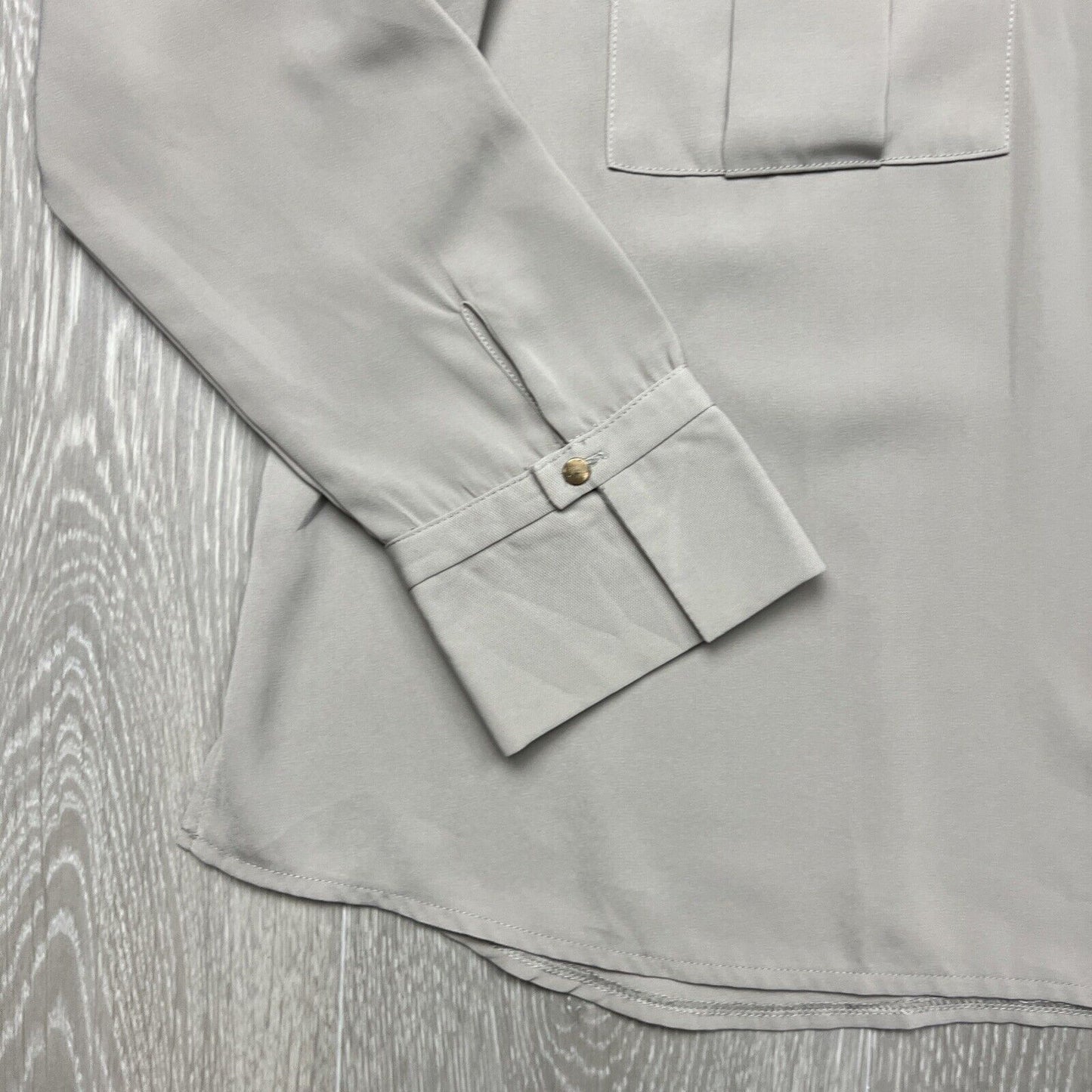 Forecast Womens Beige Tess Pocket Blouse Size 16 (new)