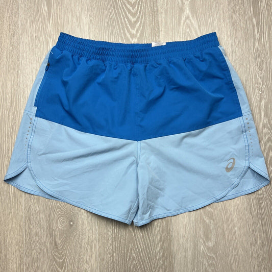 ASICS Mens Blue Athletic Shorts Size Large