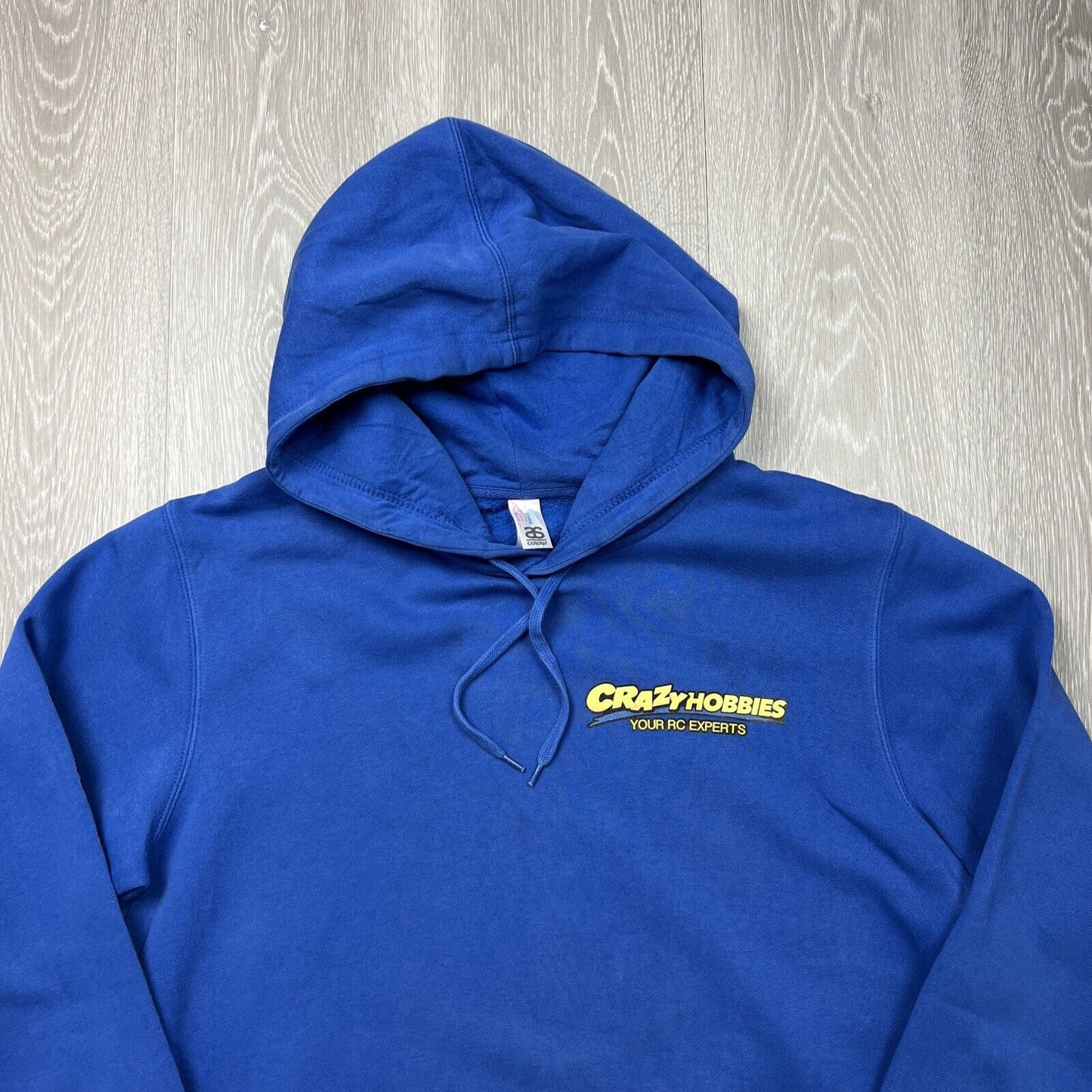 Crazy Hobbies Your RC Experts ROSSA Championships Mens Blue Hoodie Size Small