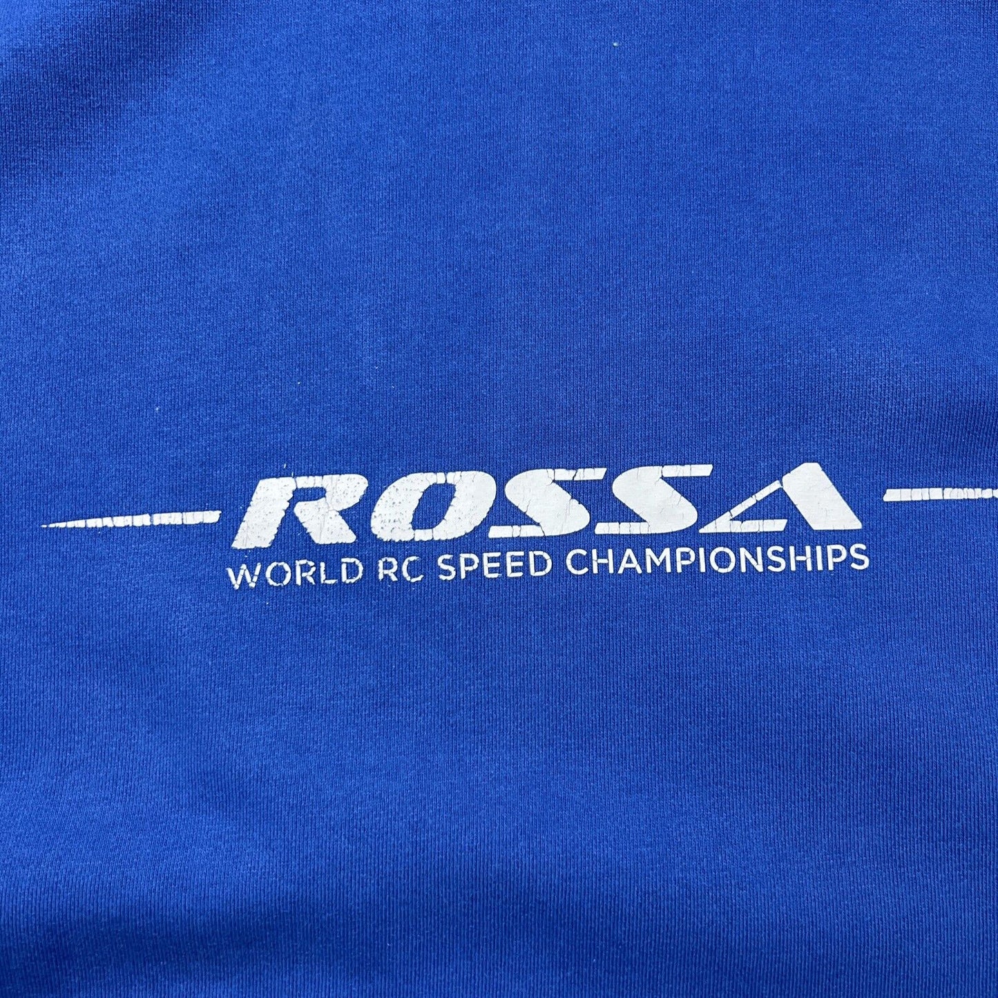 Crazy Hobbies Your RC Experts ROSSA Championships Mens Blue Hoodie Size Small