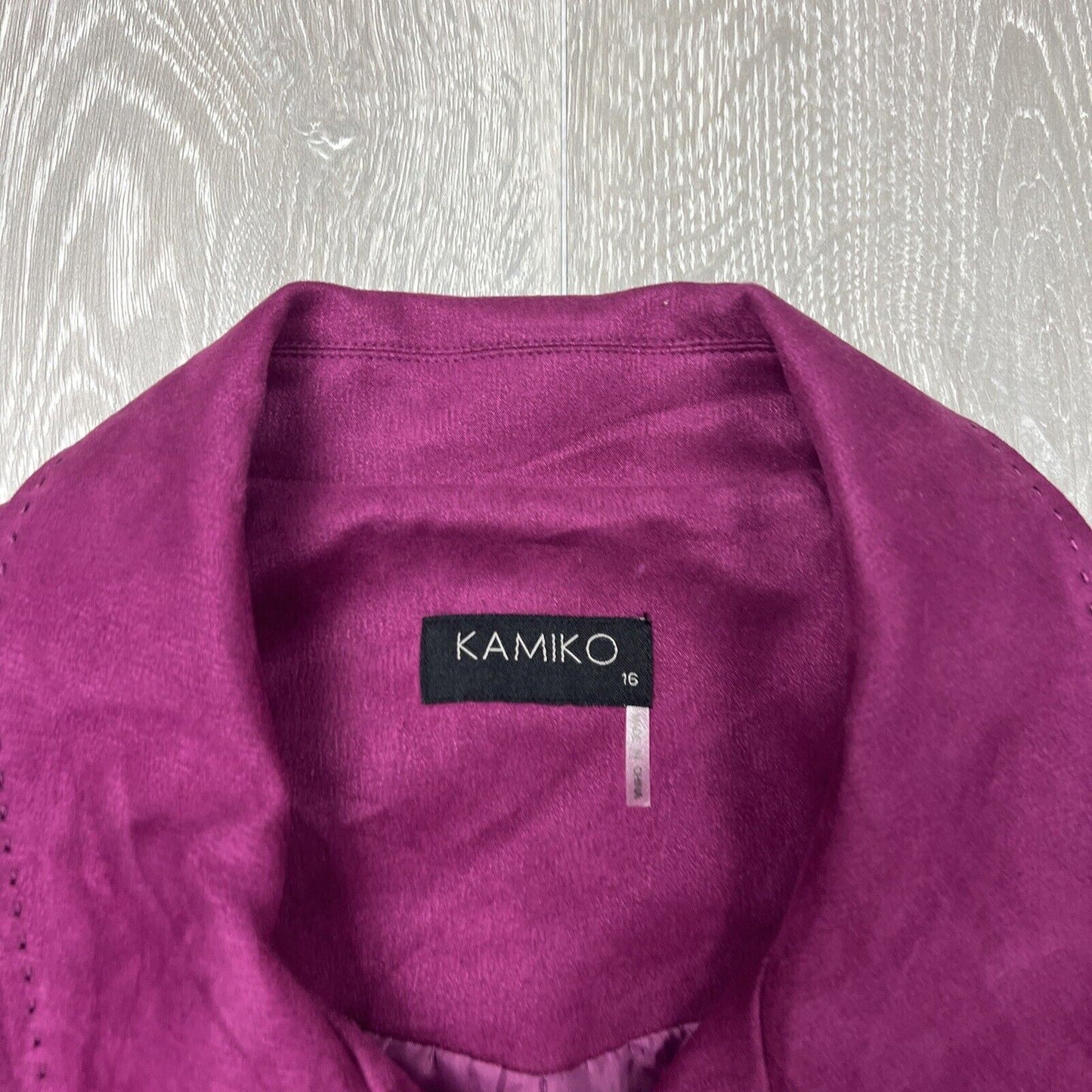 Kamiko Womens Purple Full Zip Jacket Size 16