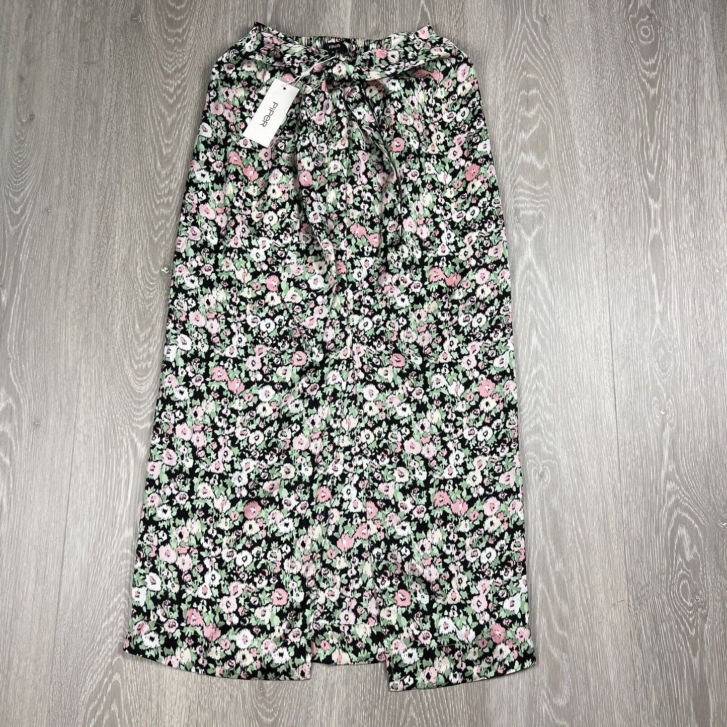 Piper Womens Floral Fields Front Tie Skirt Size 6 (New)