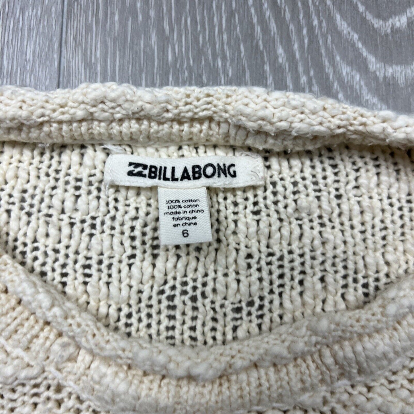 Billabong Womens Knitted Pullover Jumper Size 6