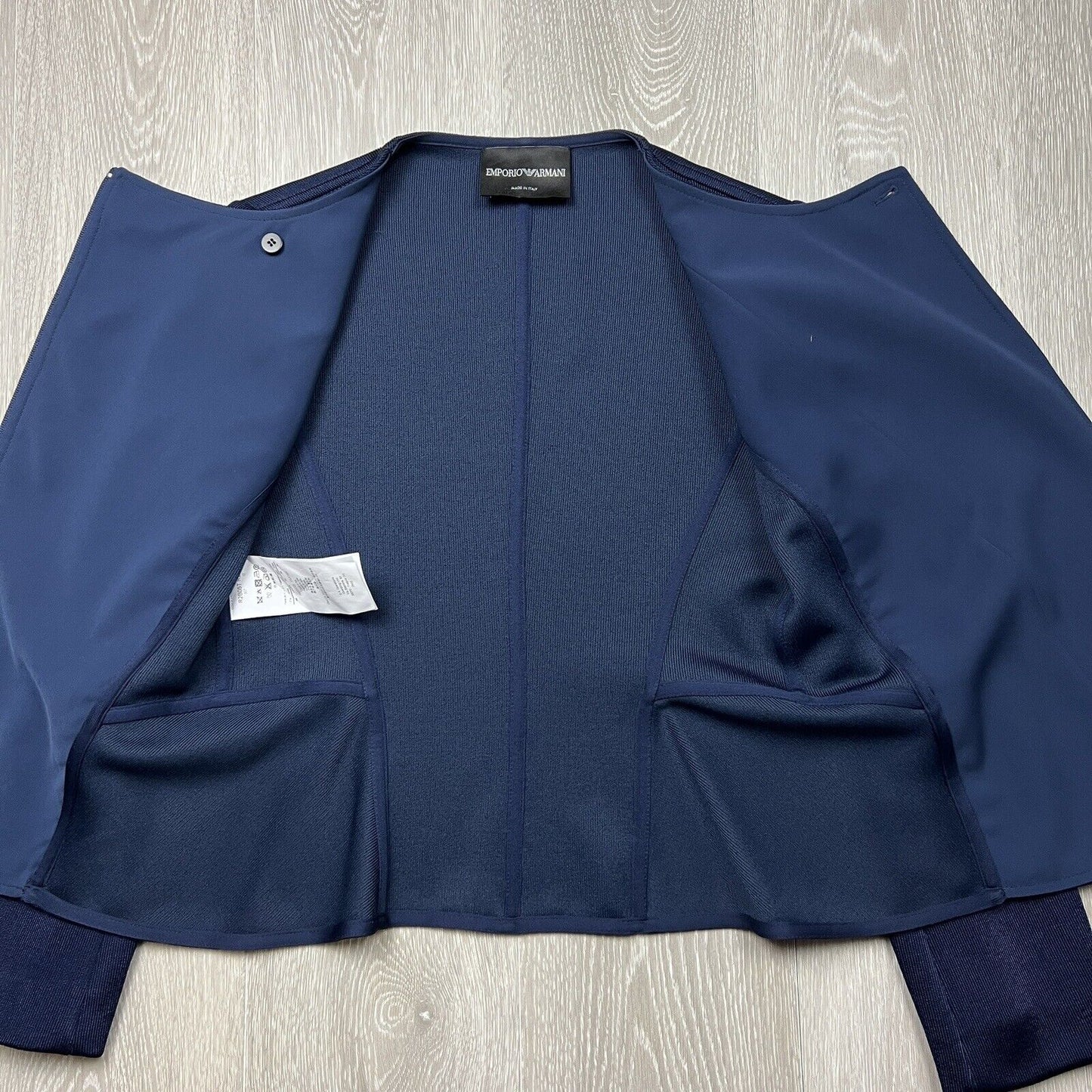 Emporio Armani Womens Navy Jacket Size 44