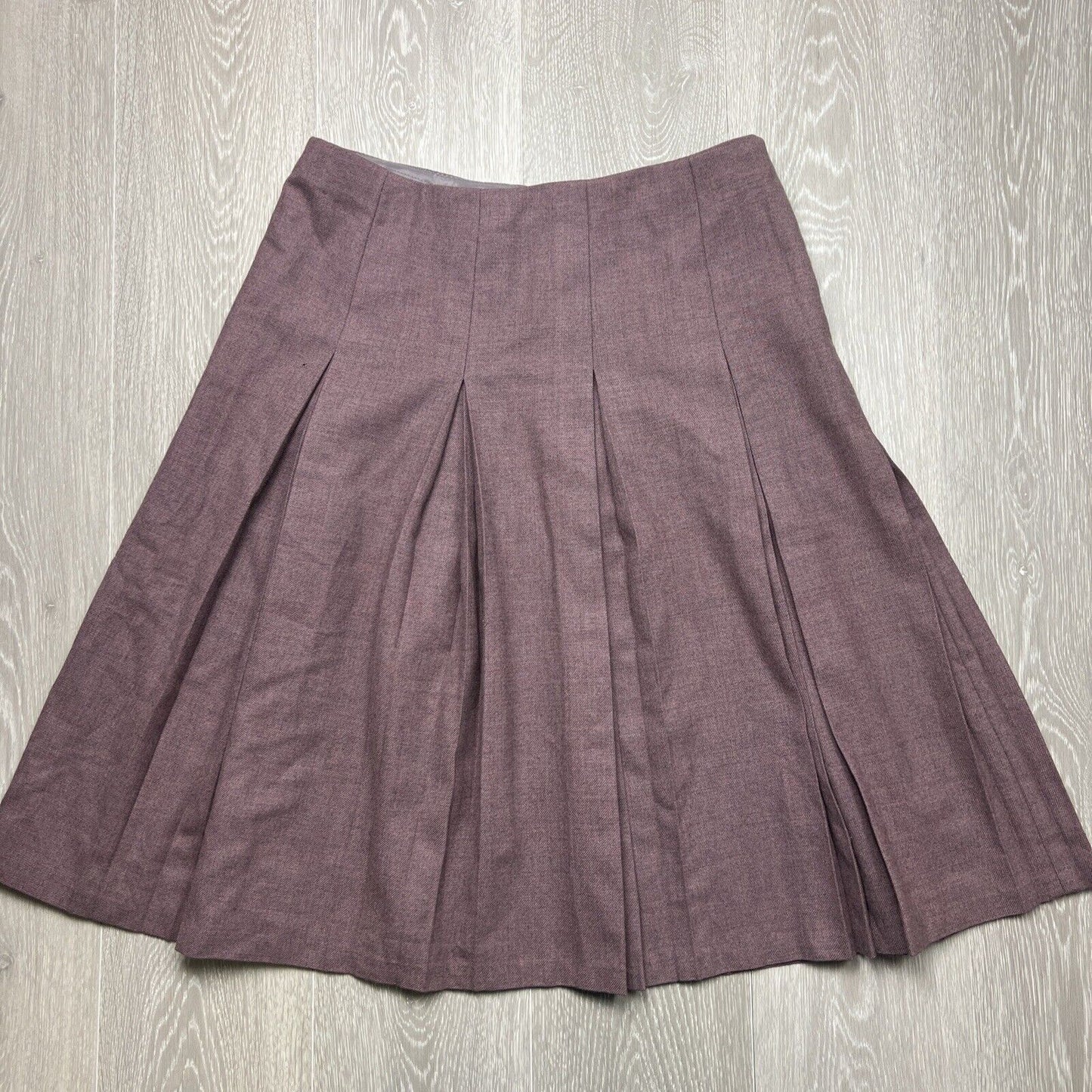 Vintage Fletcher Jones Made in Australia Pleated Wool Skirt Size 14 approx