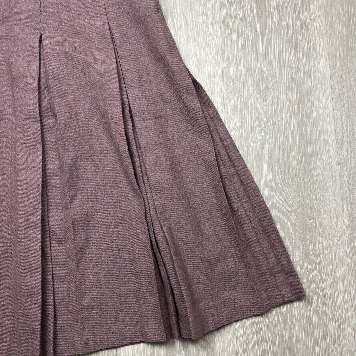 Vintage Fletcher Jones Made in Australia Pleated Wool Skirt Size 14 approx