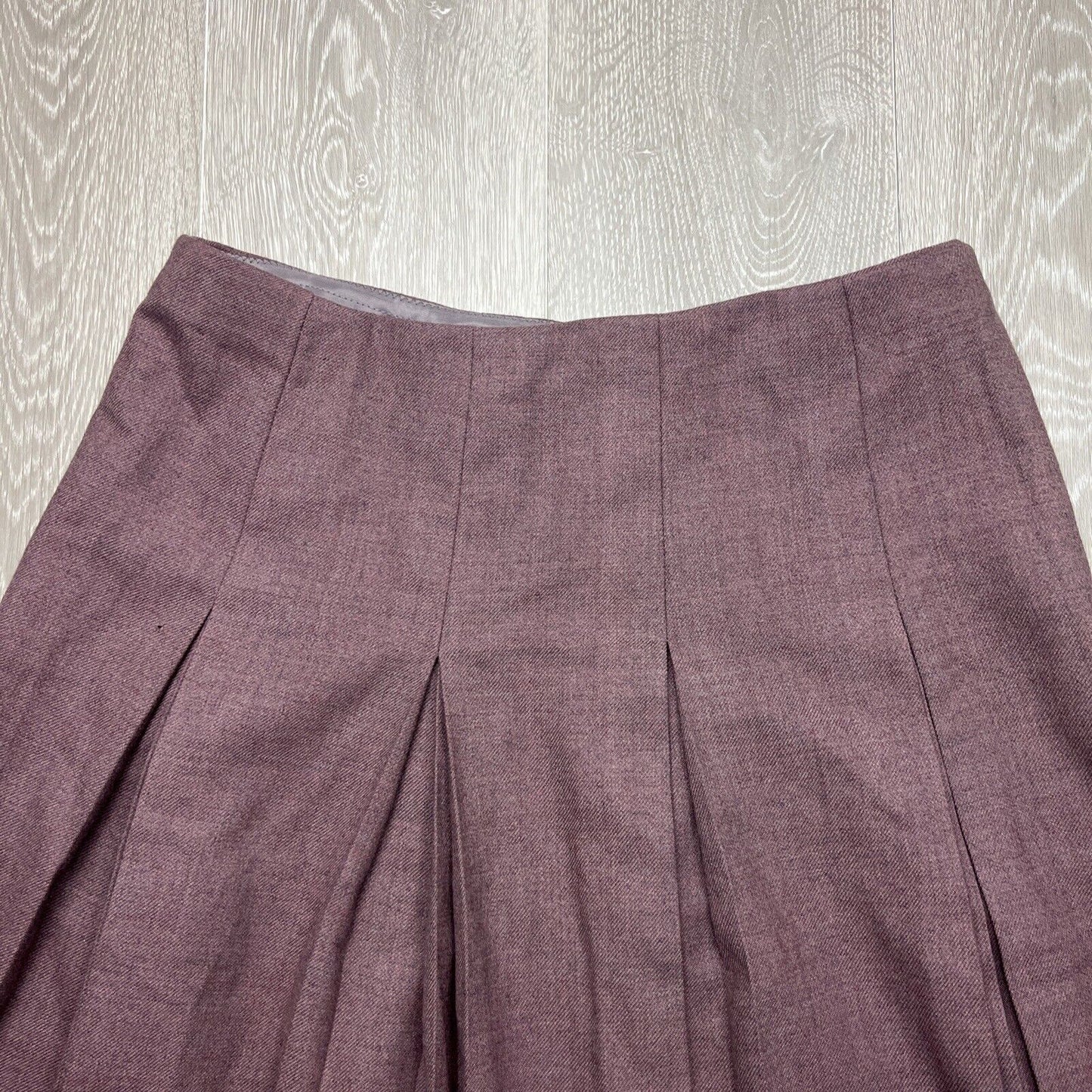 Vintage Fletcher Jones Made in Australia Pleated Wool Skirt Size 14 approx