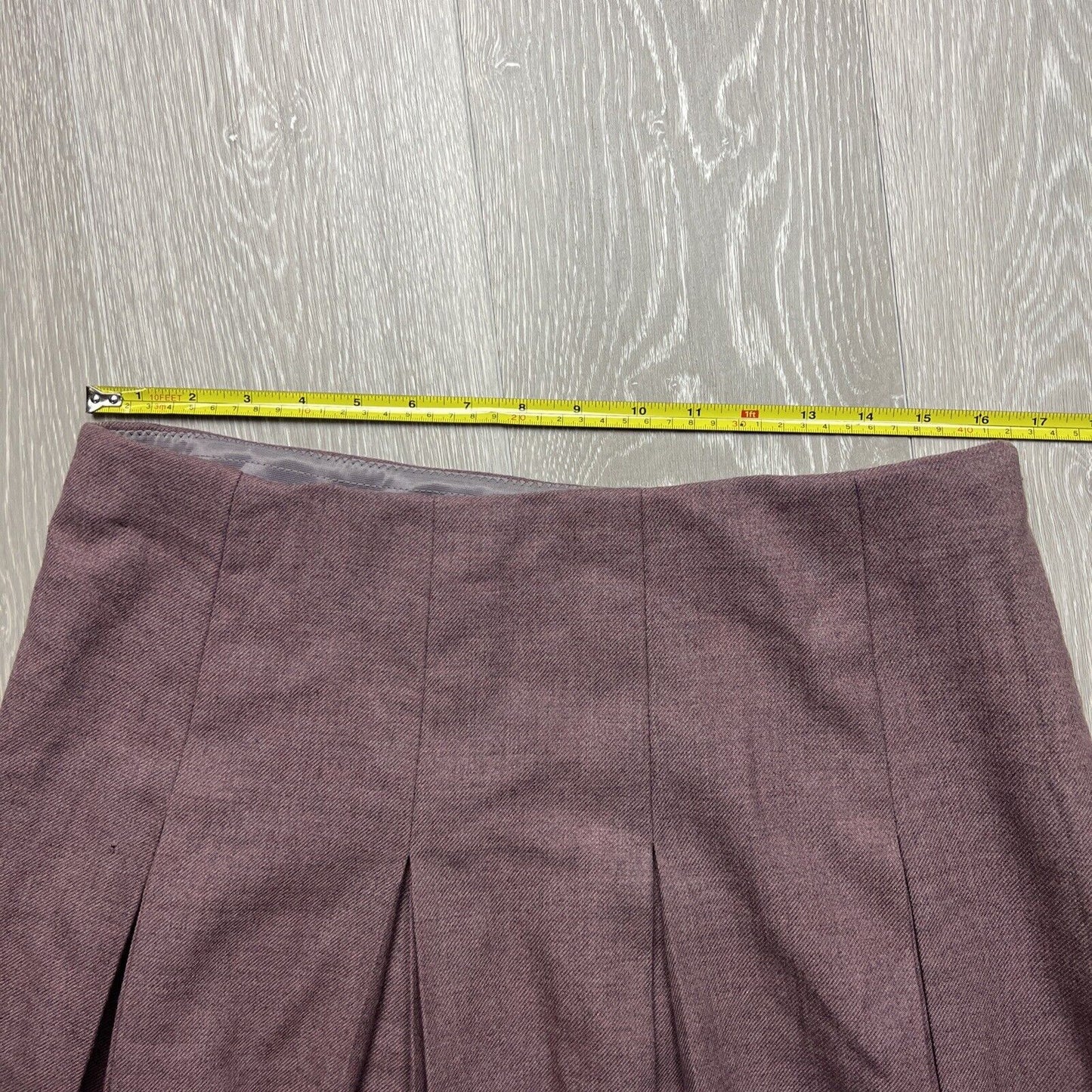 Vintage Fletcher Jones Made in Australia Pleated Wool Skirt Size 14 approx