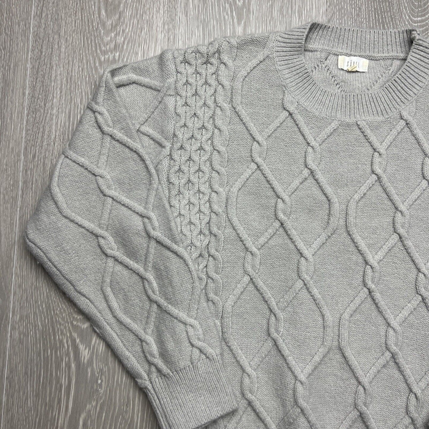 Savel Womens Grey Knitted Jumper Size 8