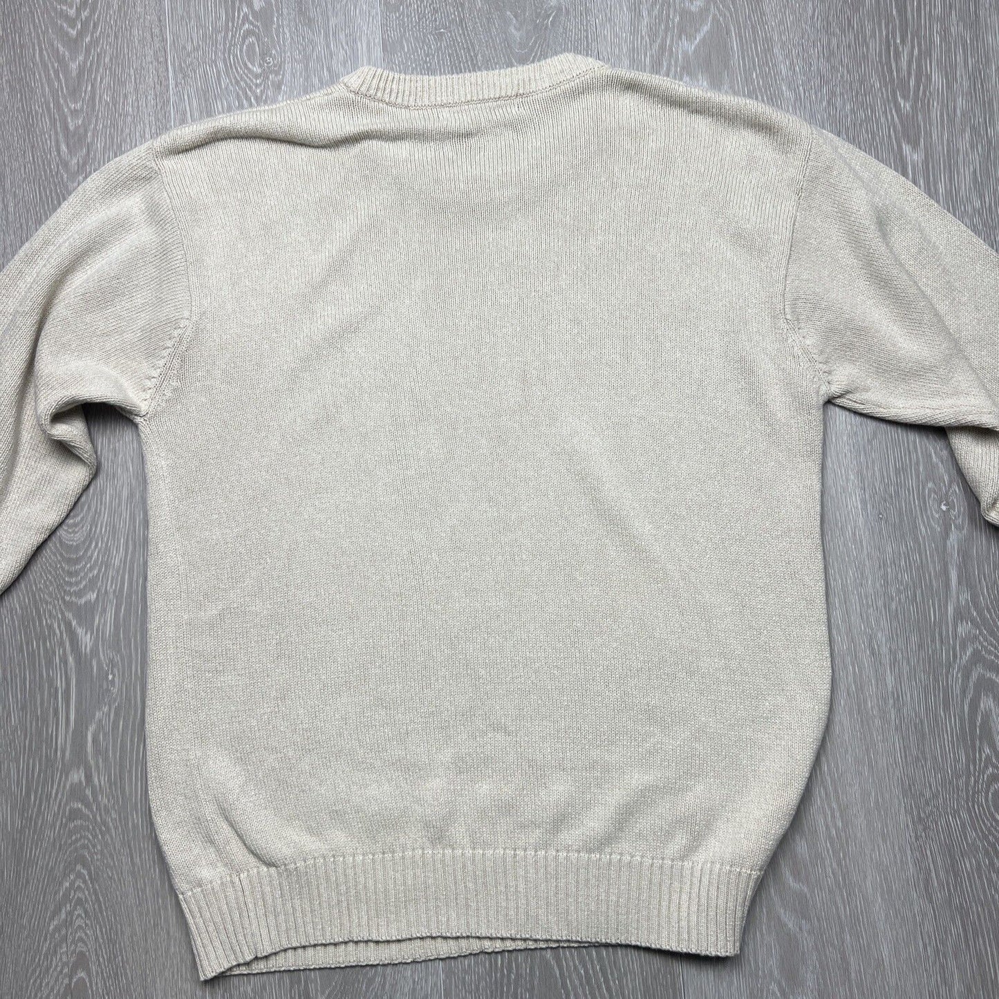 Reserve Mens Knitted Beige Jumper Size Large