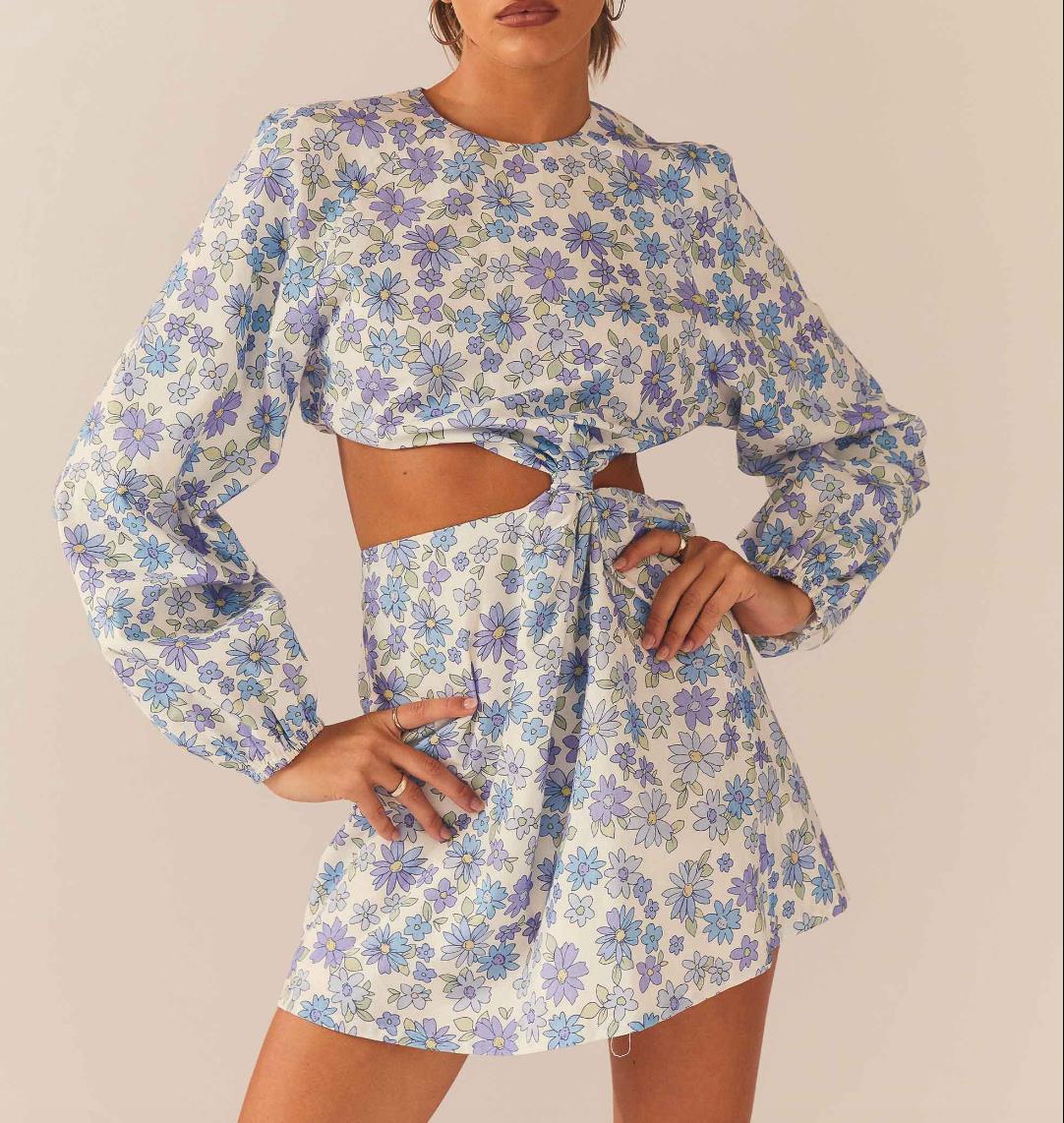 Floral modal blend mini dress best sale