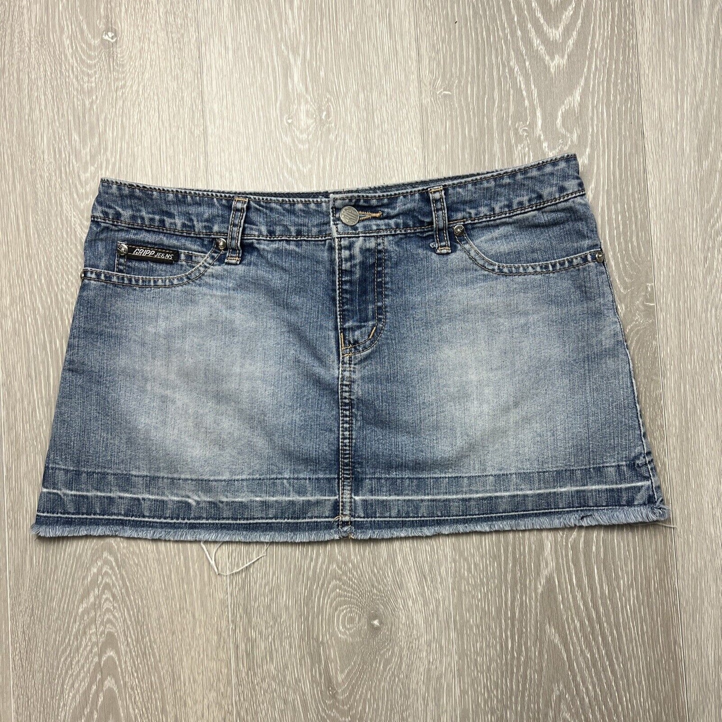 Gripp Je&ns Womens Denim Mini Skirt Size 10