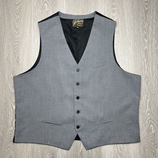 Johnny Bigg Mens Grey Suit Vest Size 4XL