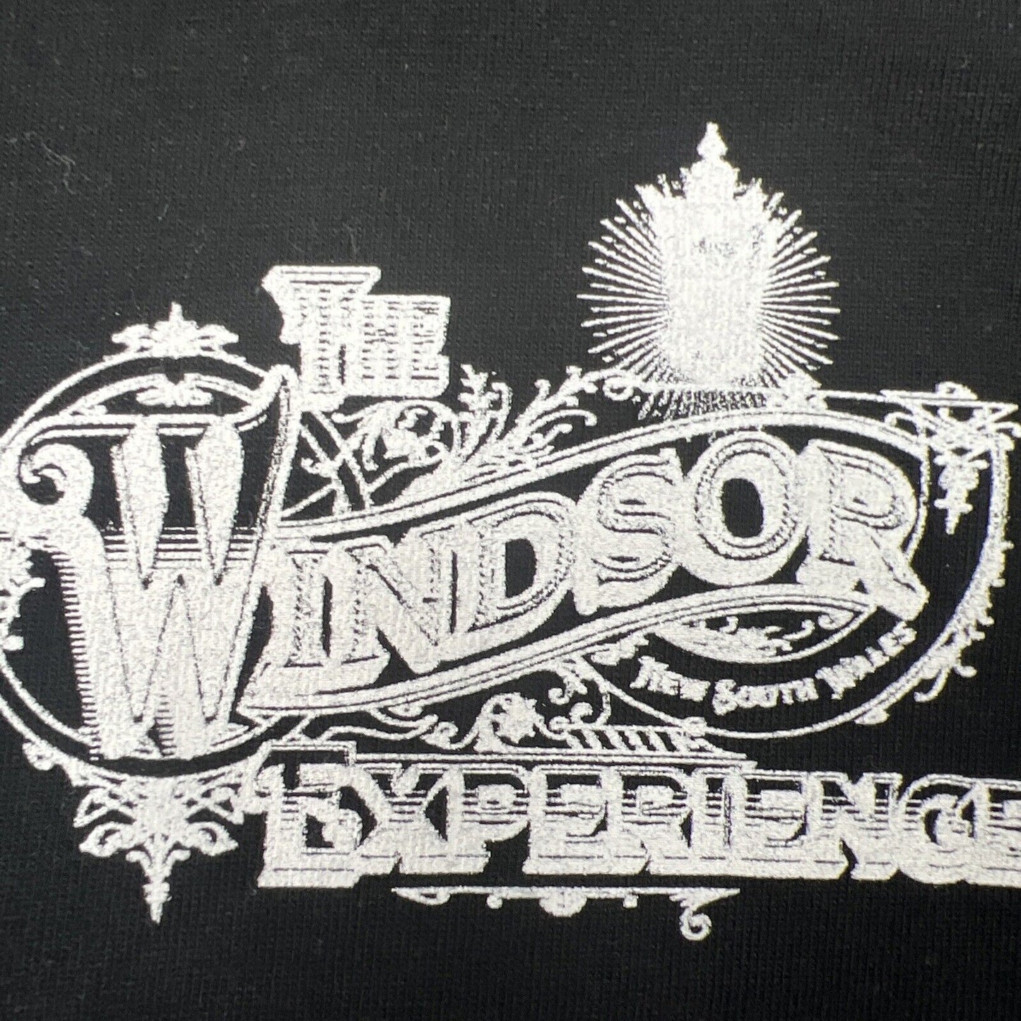 The Windsor Experience The Gaslight Capital Of AUS Mens Black T-Shirt Size 2XL