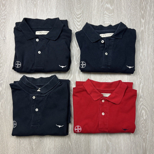 R.M Williams Mens Short Sleeve Polo Shirt Size M (bundle Of 4)