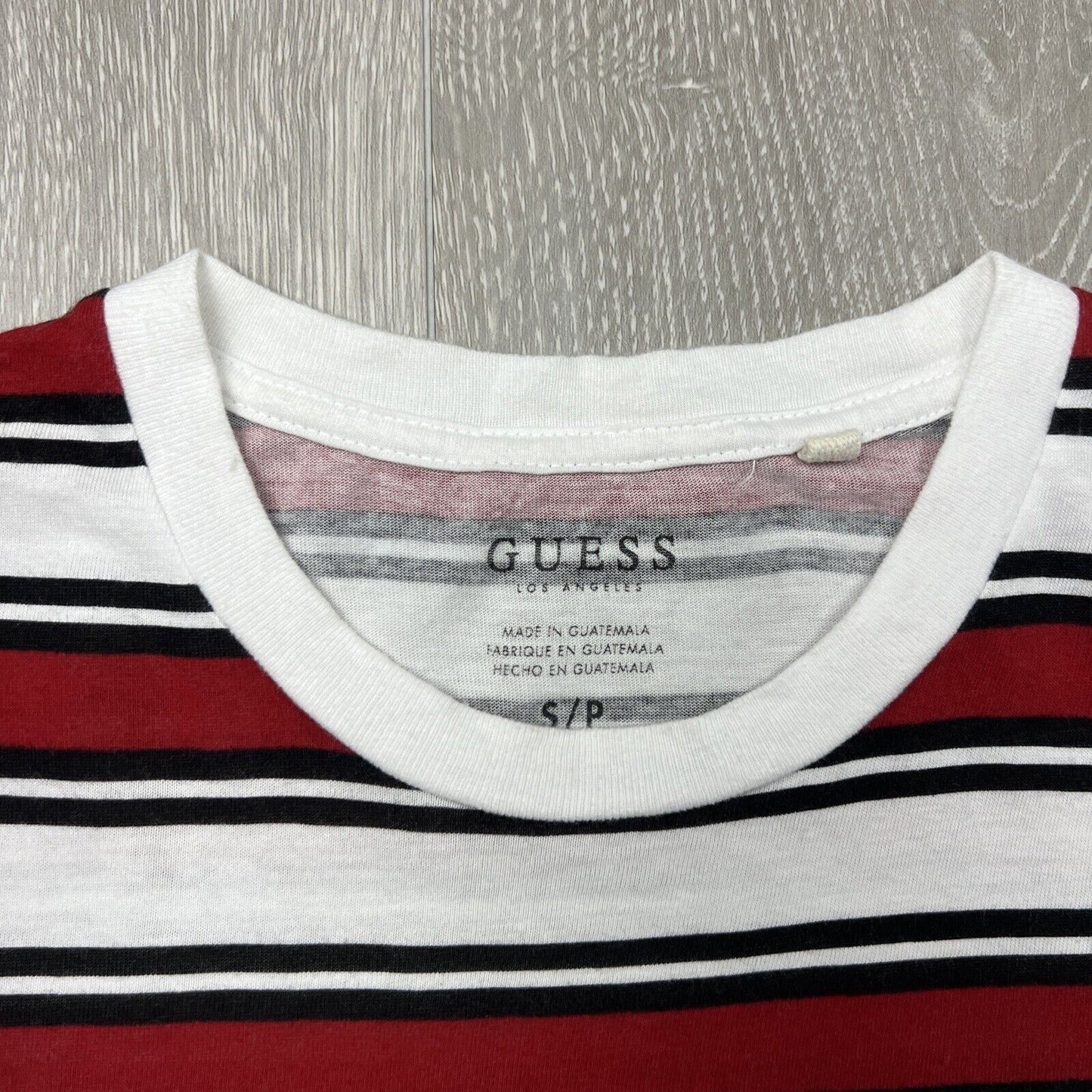 Guess Mens Striped T-Shirt Size Small