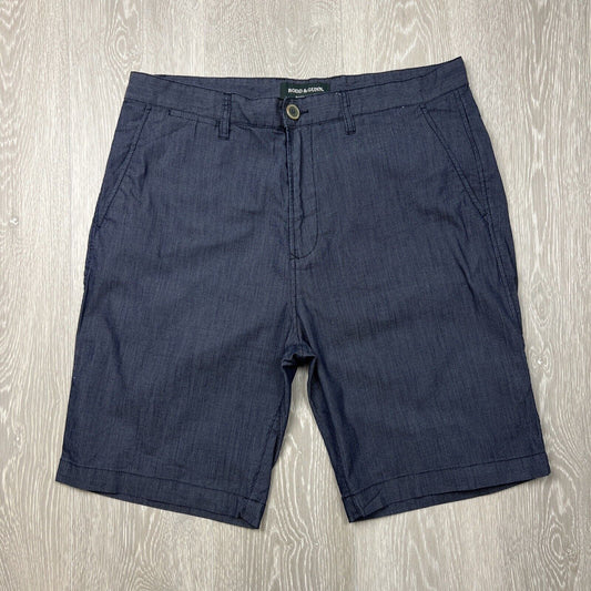 Rodd & Gunn Mens Dark Navy Chino Shorts Size 36