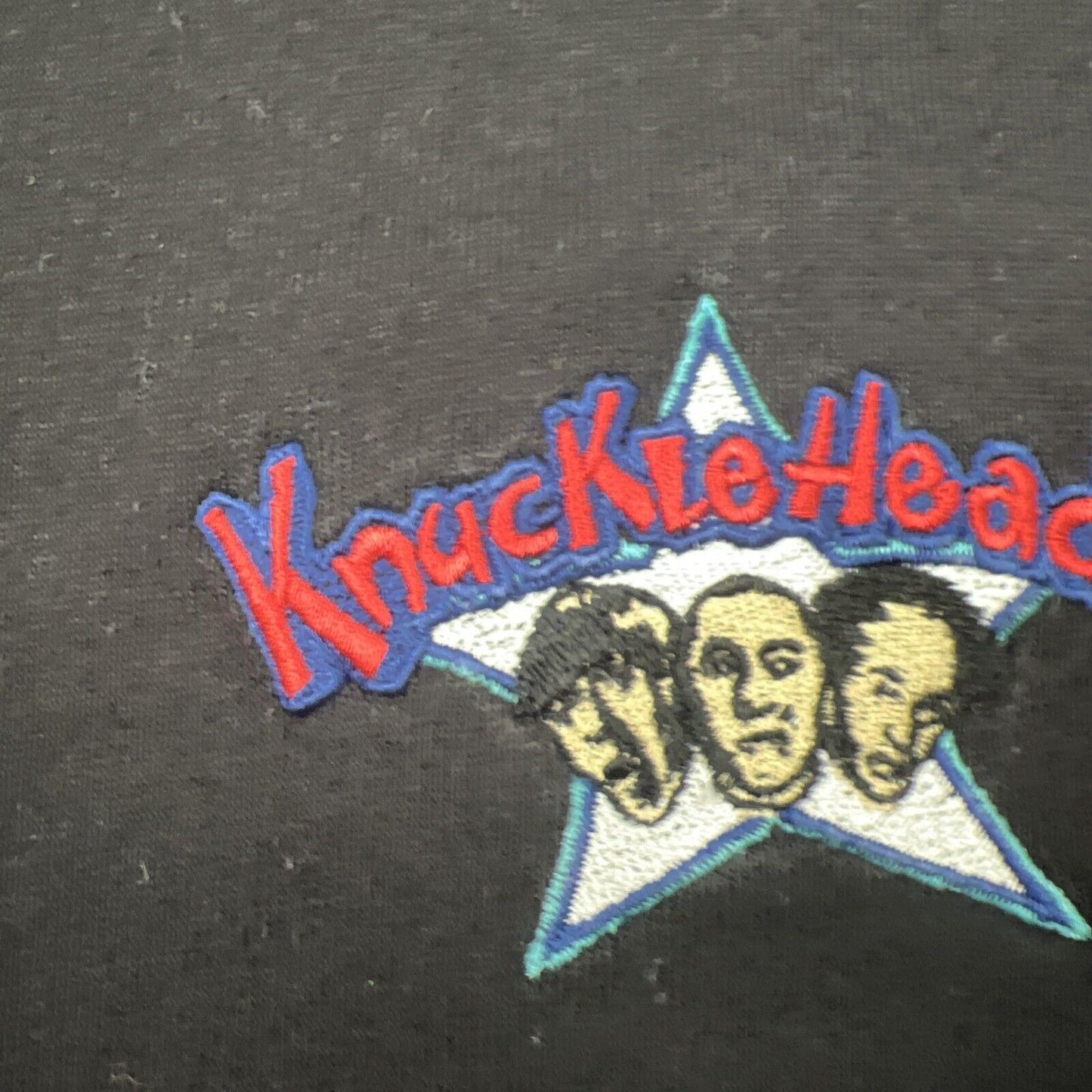 Vintage 1997 Knuckleheads Comedy Mens Black T-Shirt Size Medium Made in USA