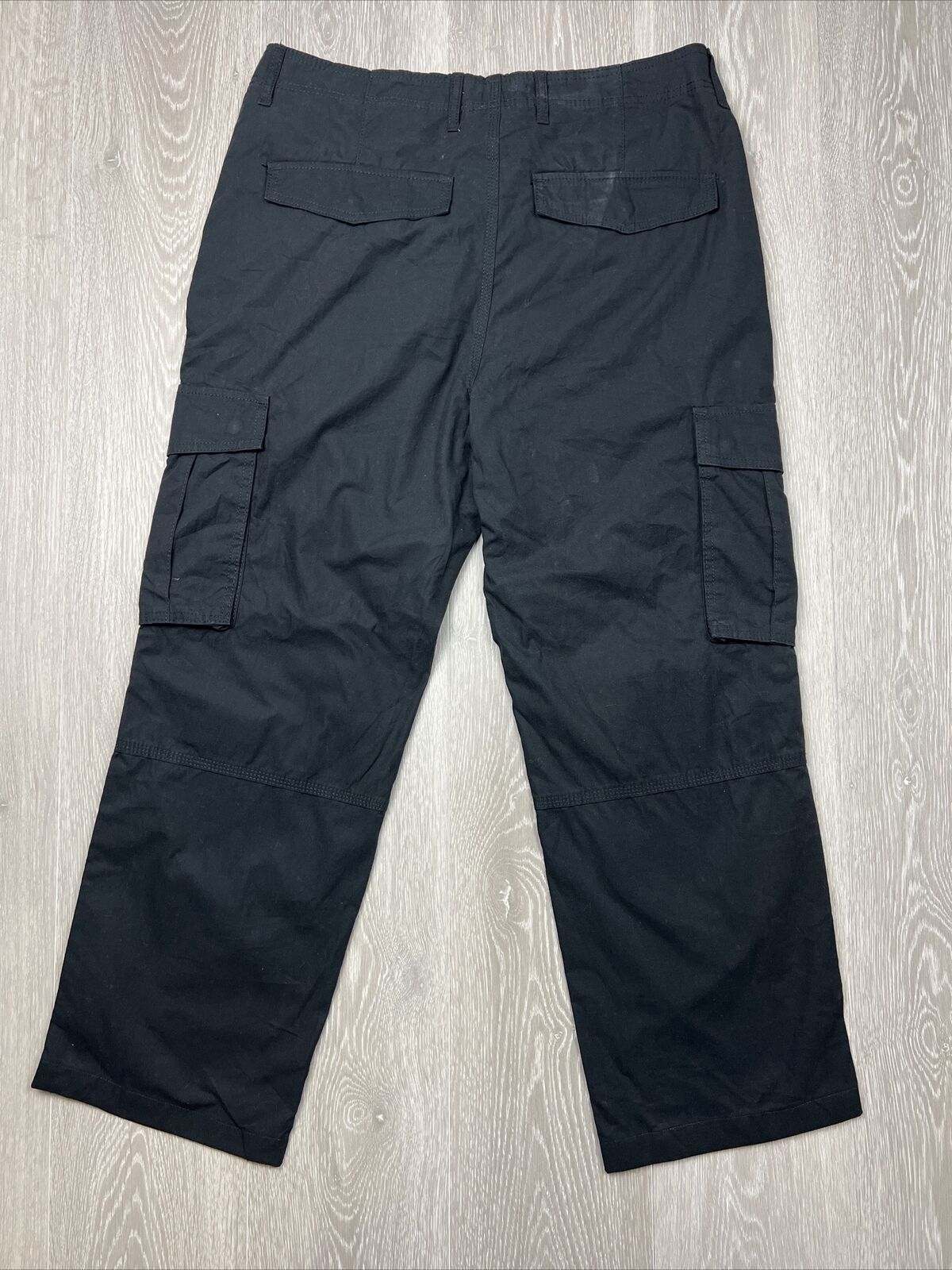 Anko Mens Regular Black Cargo Pants Size 36 (New)