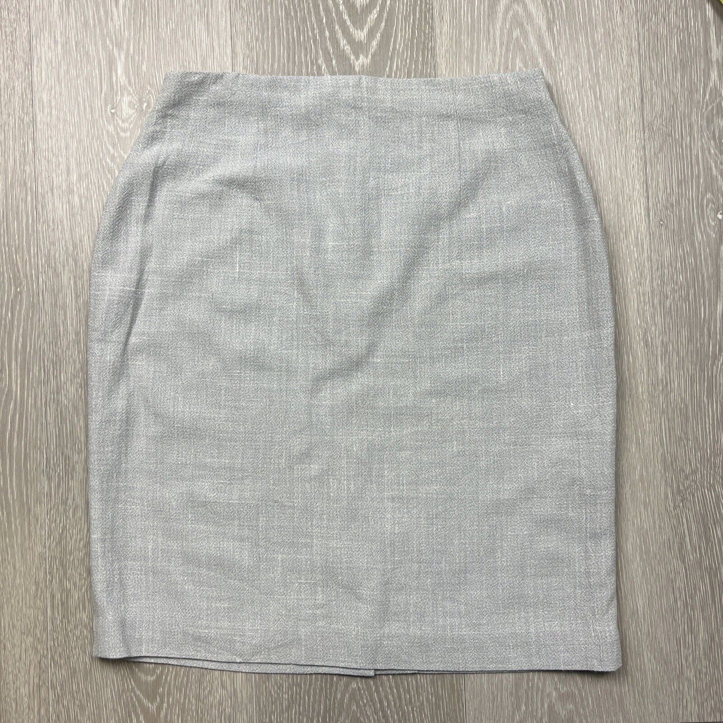 Cour Carre Womens Grey Pencil Skirt Size 44