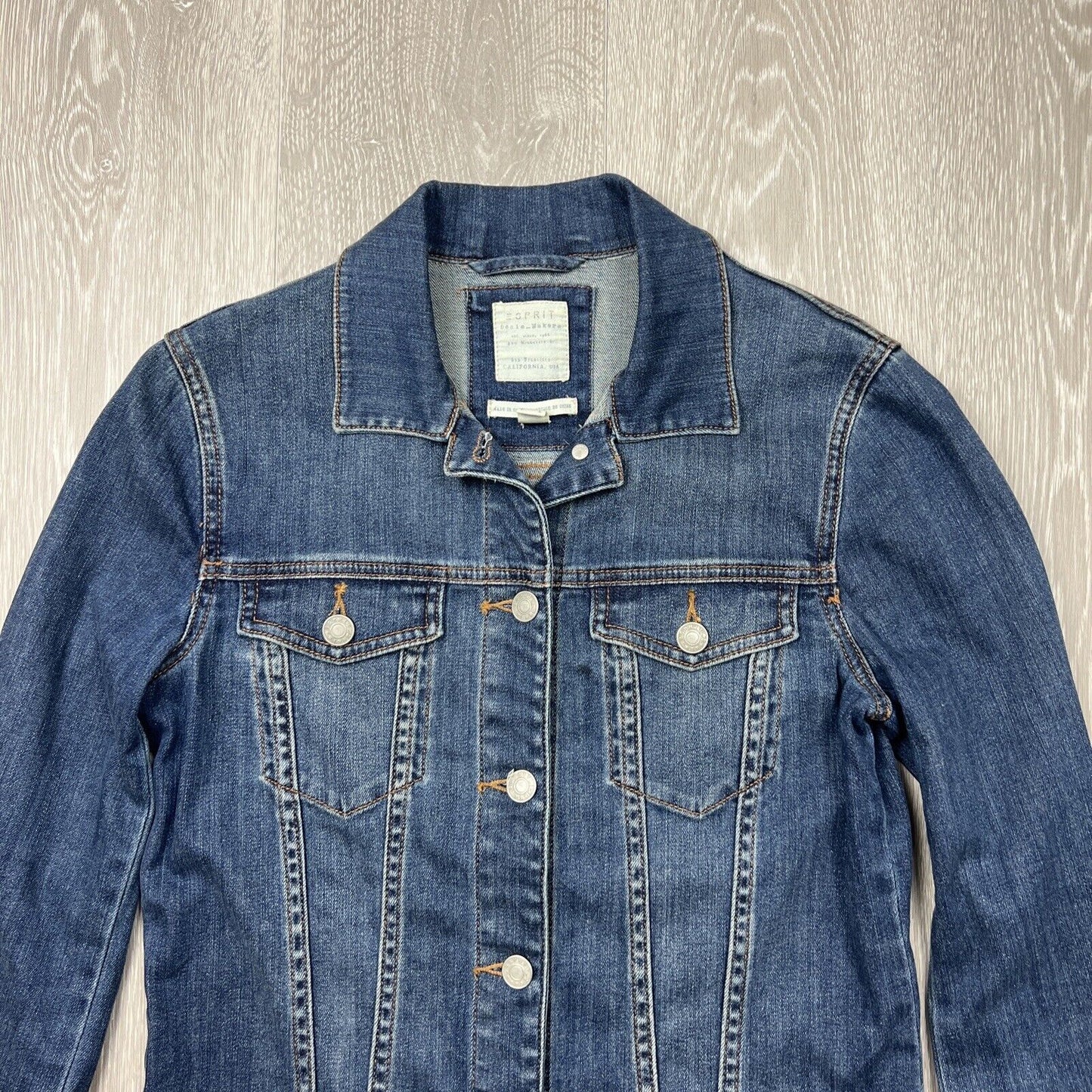 Esprit Womens Denim Jacket Size Medium