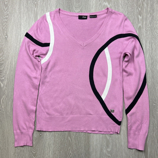 FILA Womens Knitted Pink Sweater Size Small