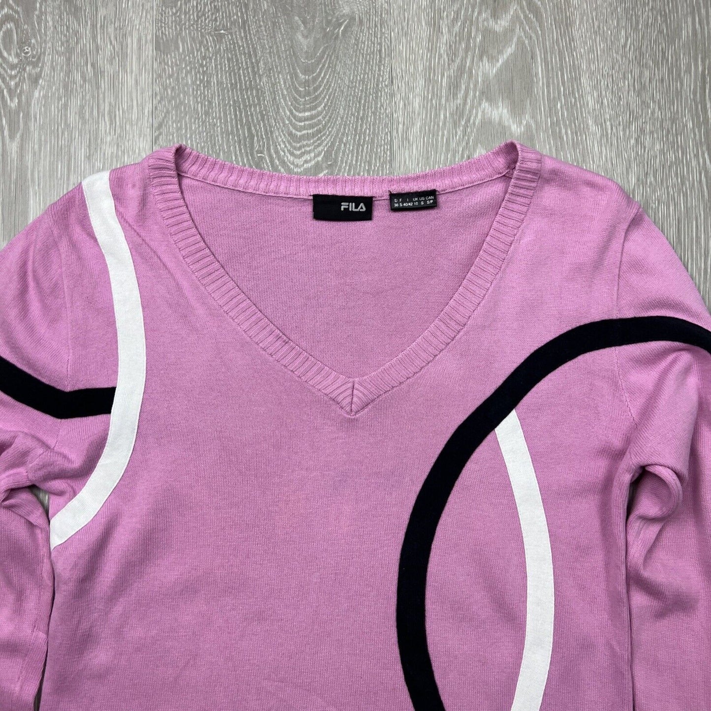 FILA Womens Knitted Pink Sweater Size Small