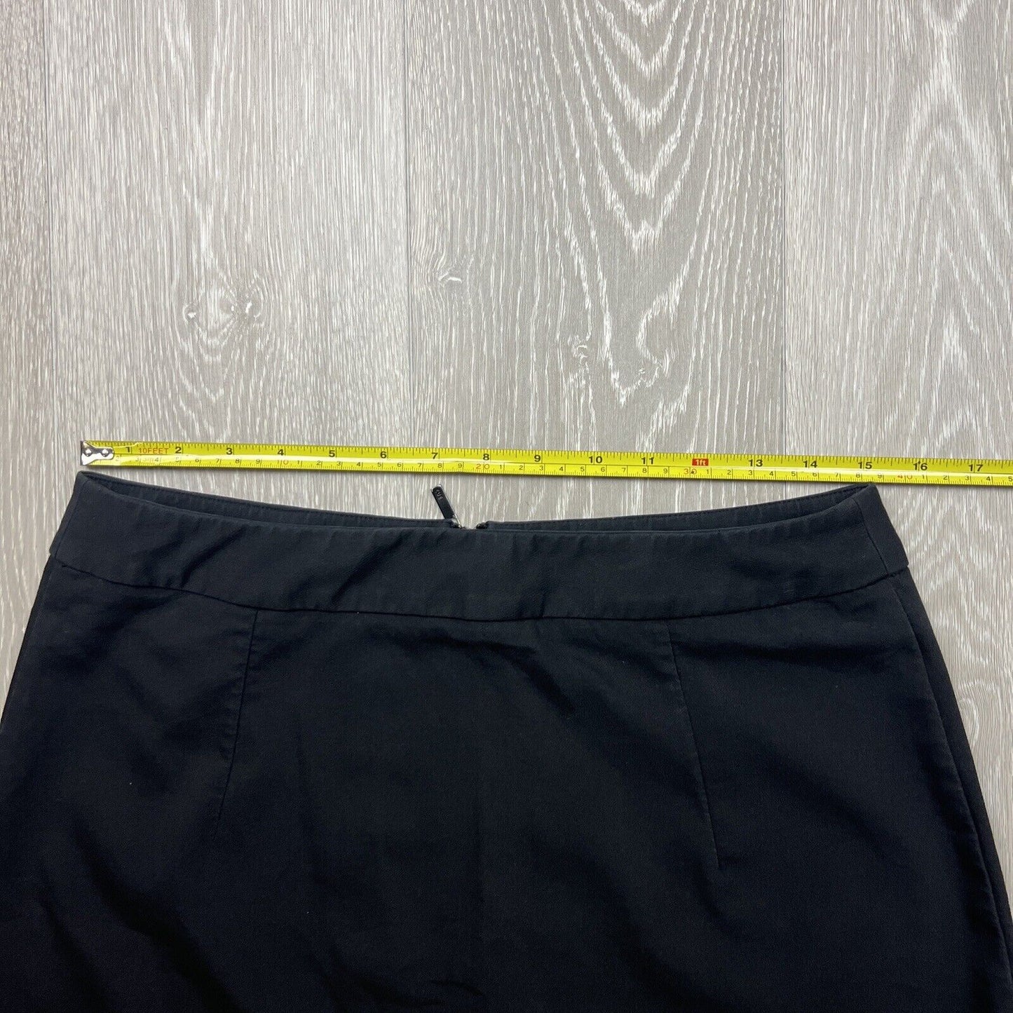 Cue Womens Black Pencil Straight Skirt Size 12