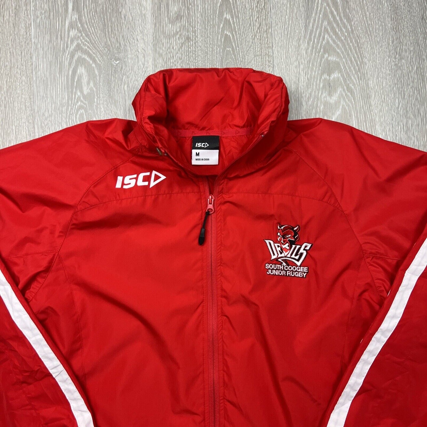 ISC Devils South Coogee Junior Rugby Union Mens Track Jacket Size Medium