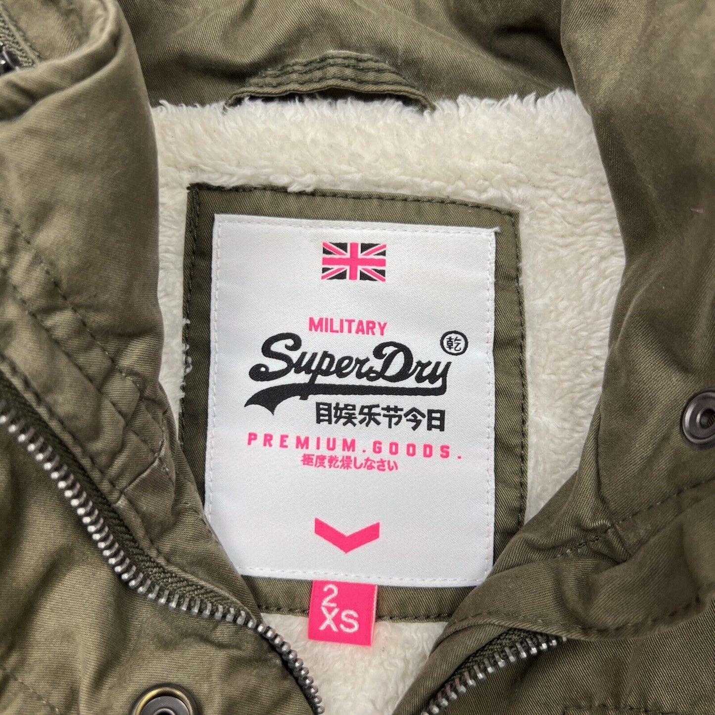 Superdry Military Womens Green Utility Jacket Size 2XS