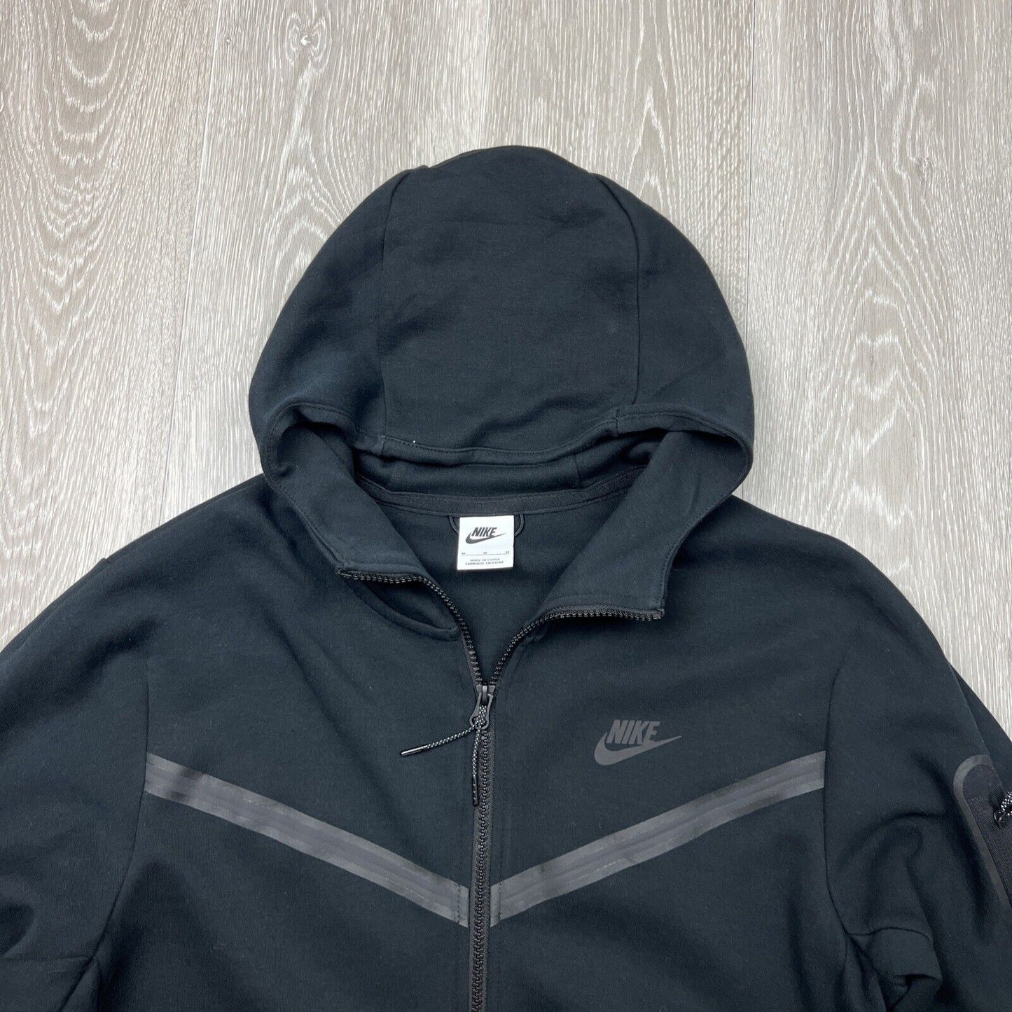 Nike Mens Full Zip Black Hoodie Size Medium