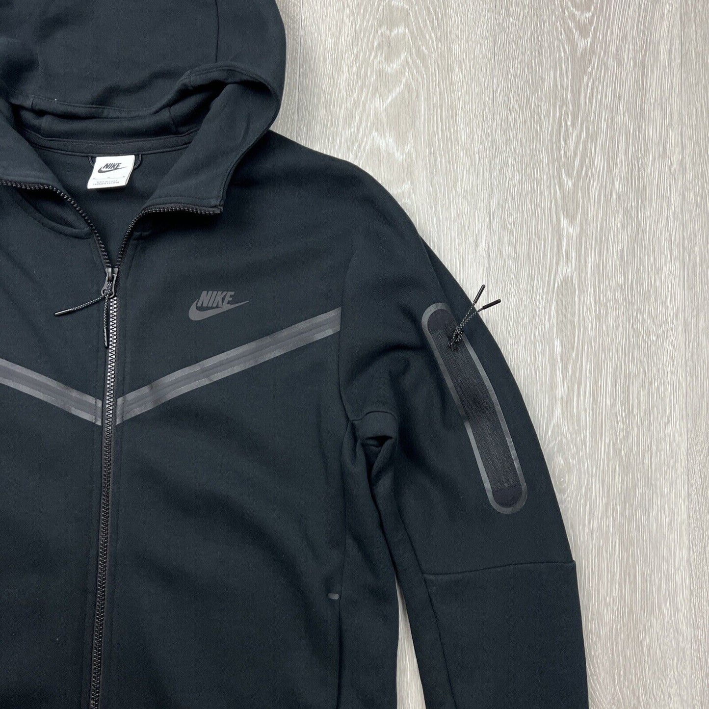 Nike Mens Full Zip Black Hoodie Size Medium