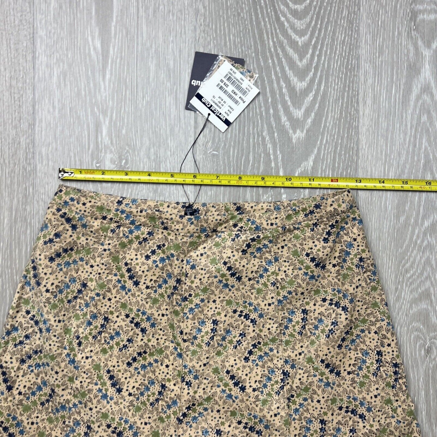 Vertical Club Womens Cord Skirt Size Small (New)