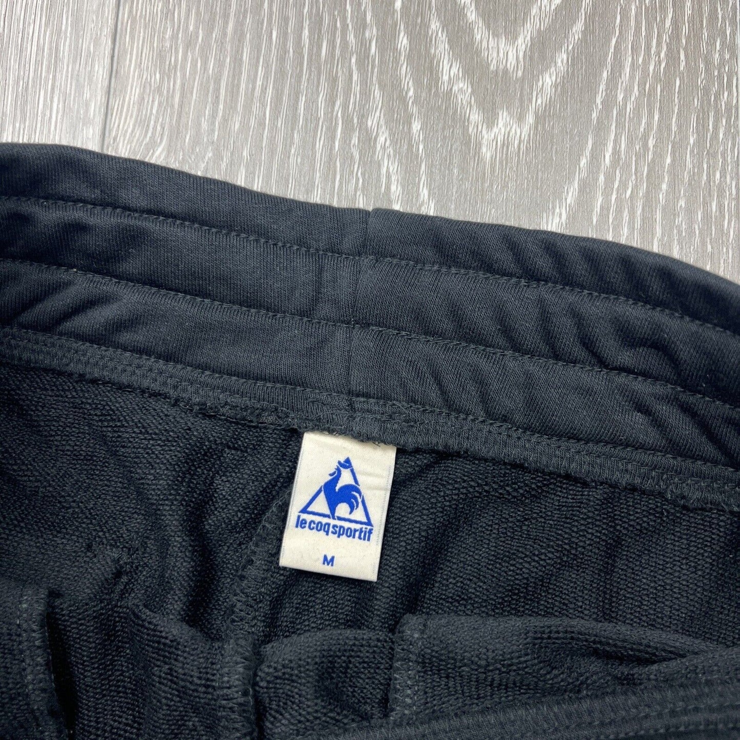 Le Coq Sportif Mens Black Slim Fit Trackies Size M (New)