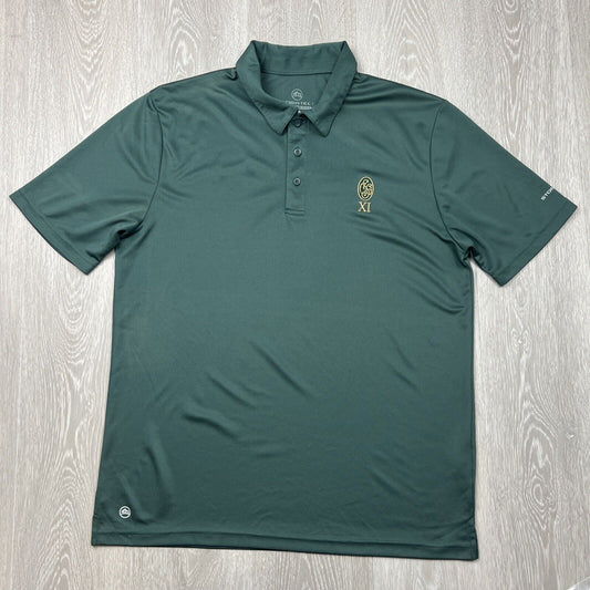 Mens Green Sydney Cricket Ground SCG XI Polo Shirt Size Large