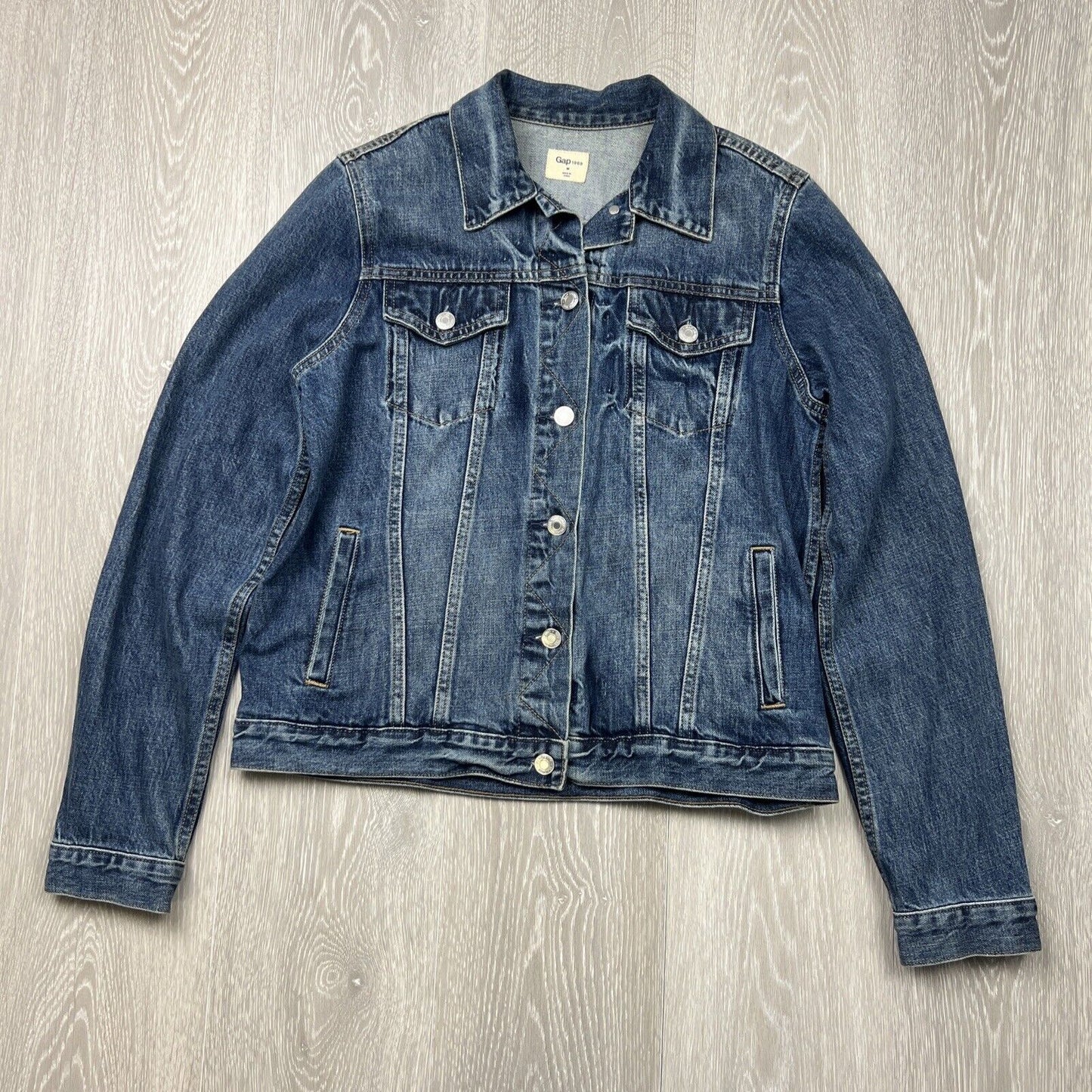 Gap Womens Blue Denim Jacket Size M